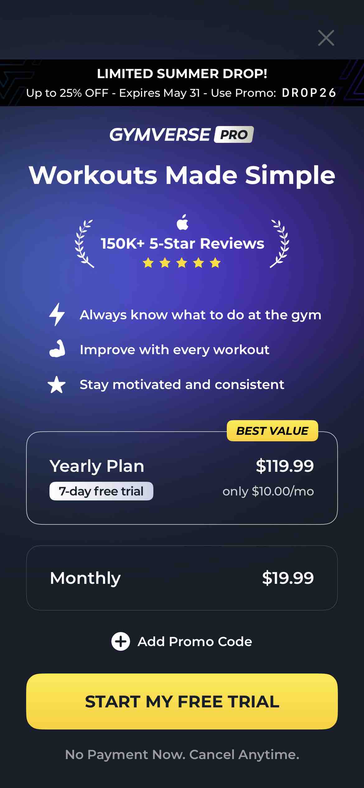 Gymverse: Gym Workout Planner