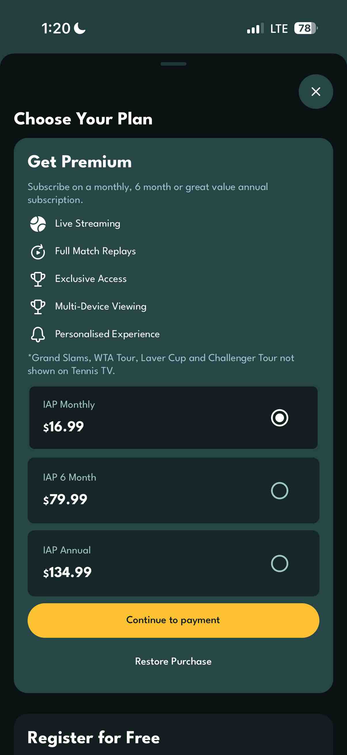Tennis TV - Live Streaming