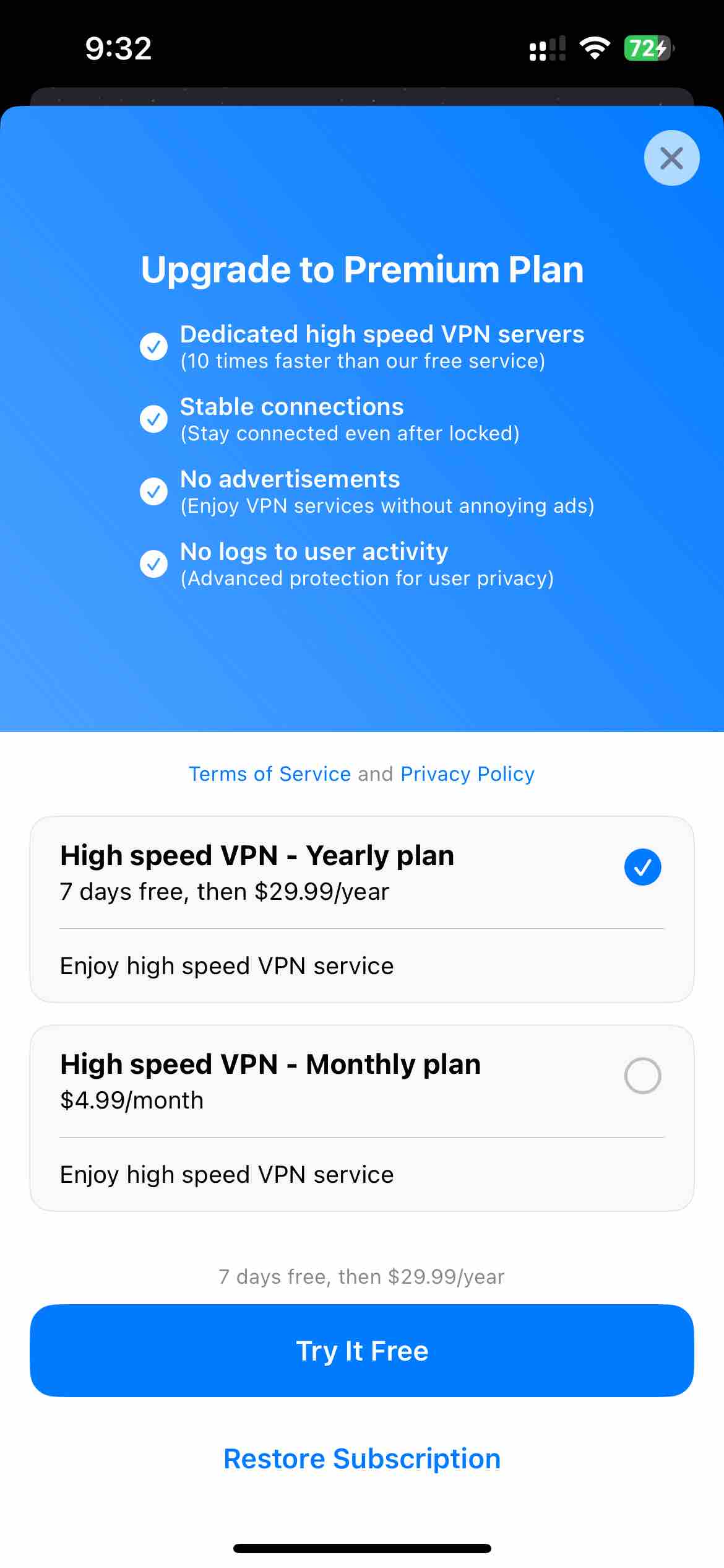 VPN cat: Fast Secure Unlimited