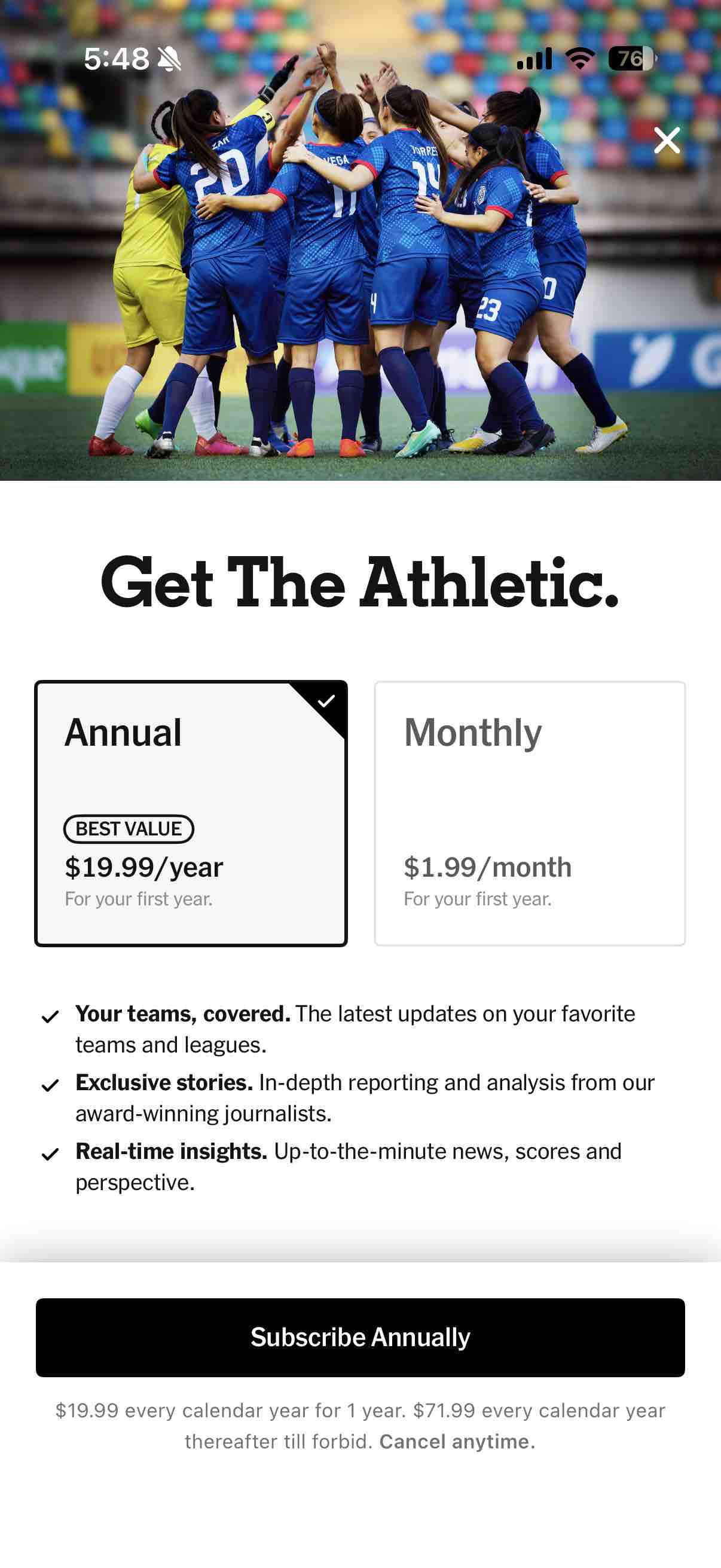 The Athletic: All Sports News