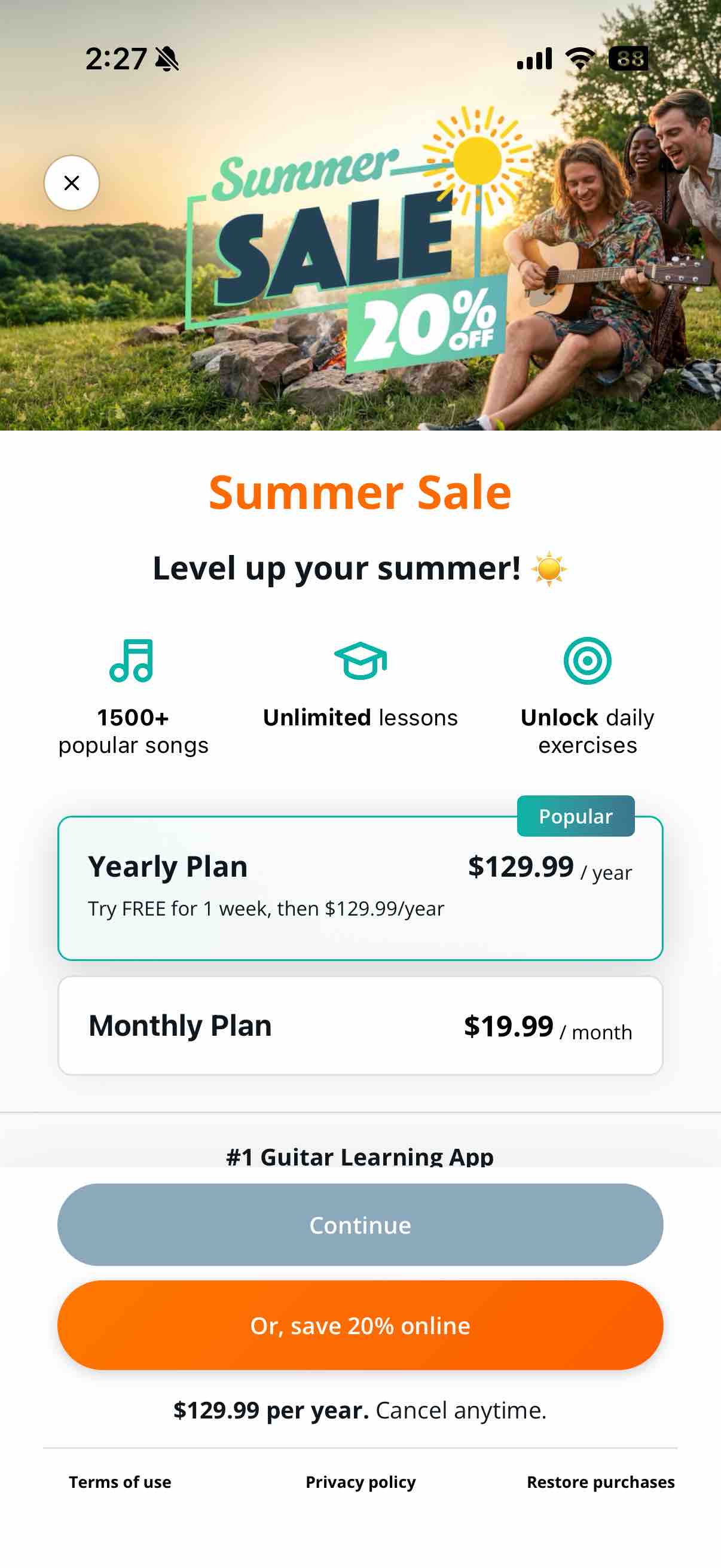 Justin Guitar Lessons & Songs