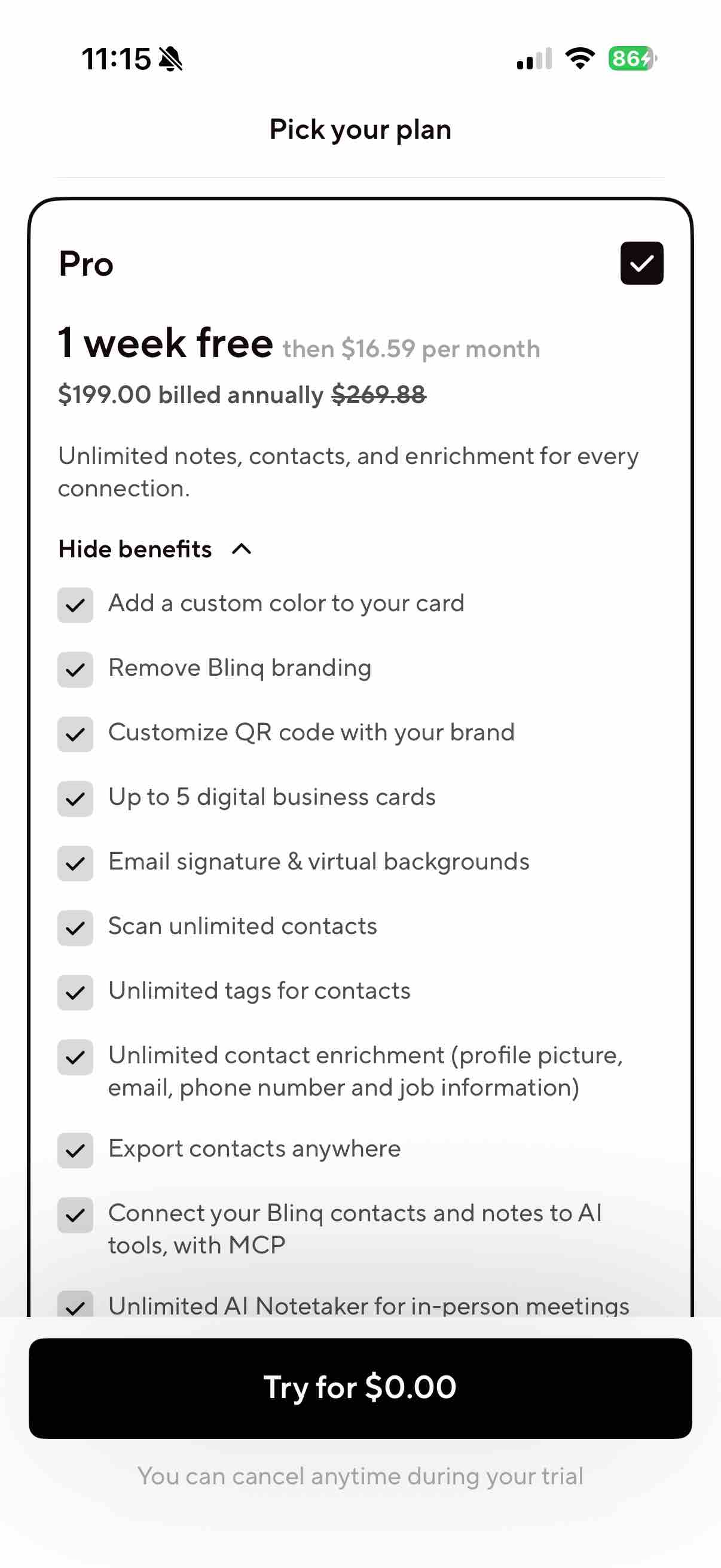 Blinq: Digital Business Card