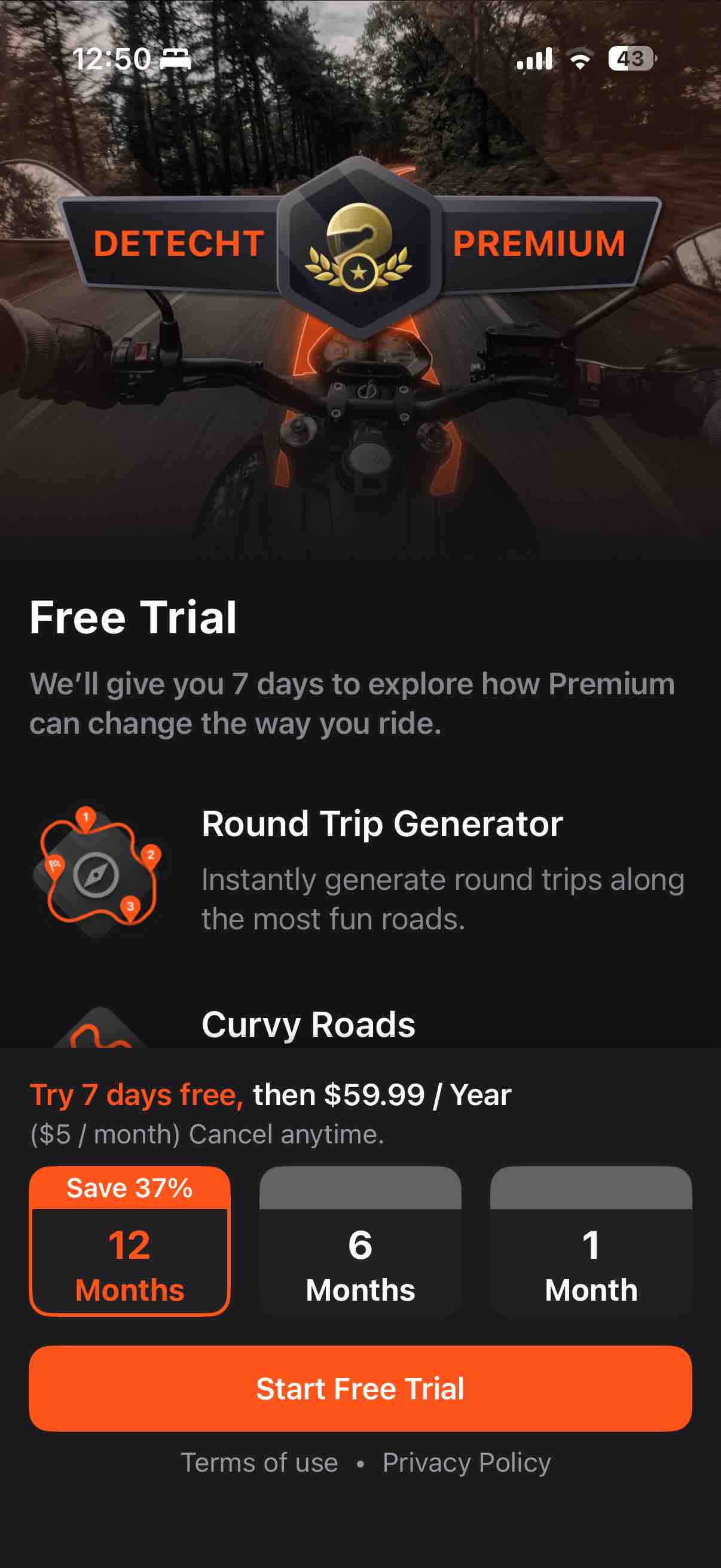 Detecht - Motorcycle App & GPS