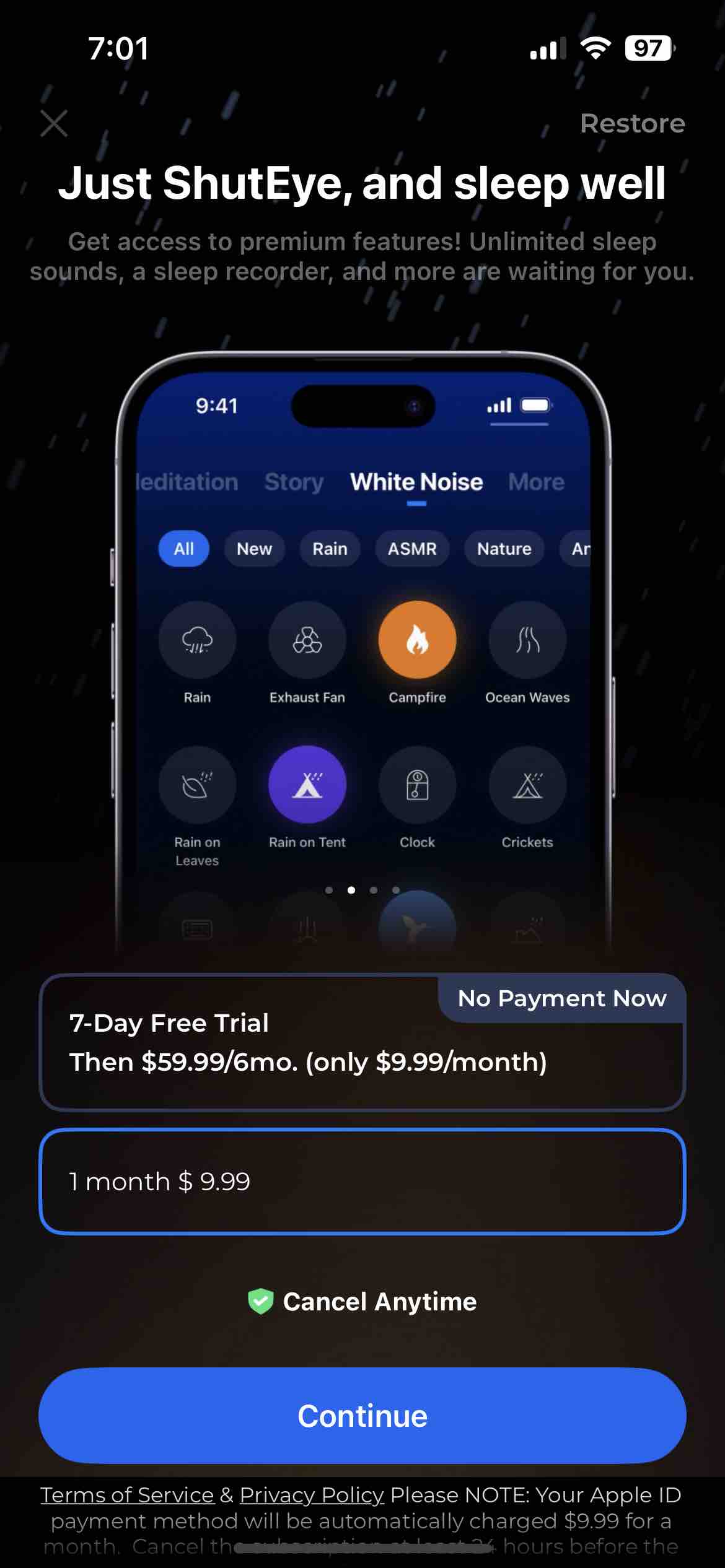 ShutEye®: Sleep Tracker, Sound