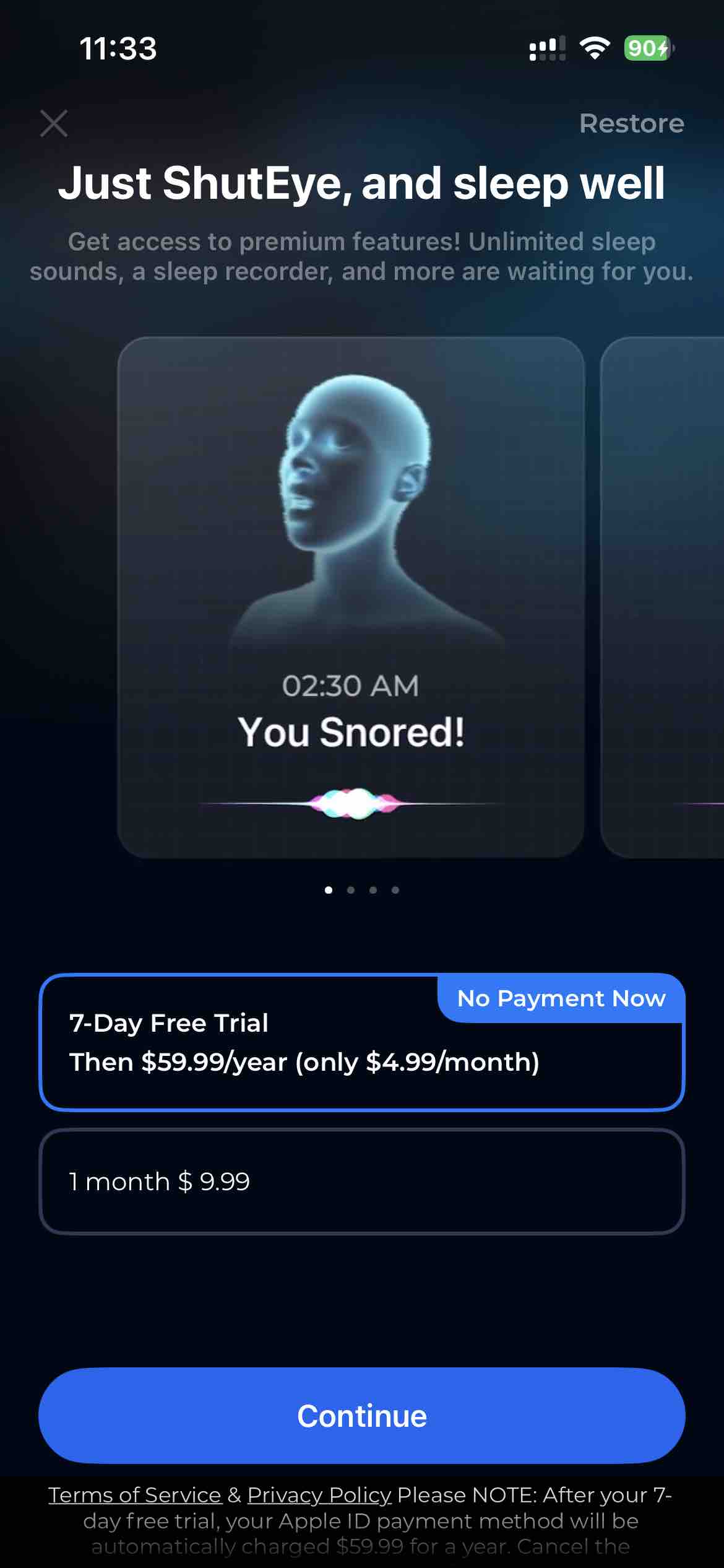 ShutEye®: Sleep Tracker, Sound