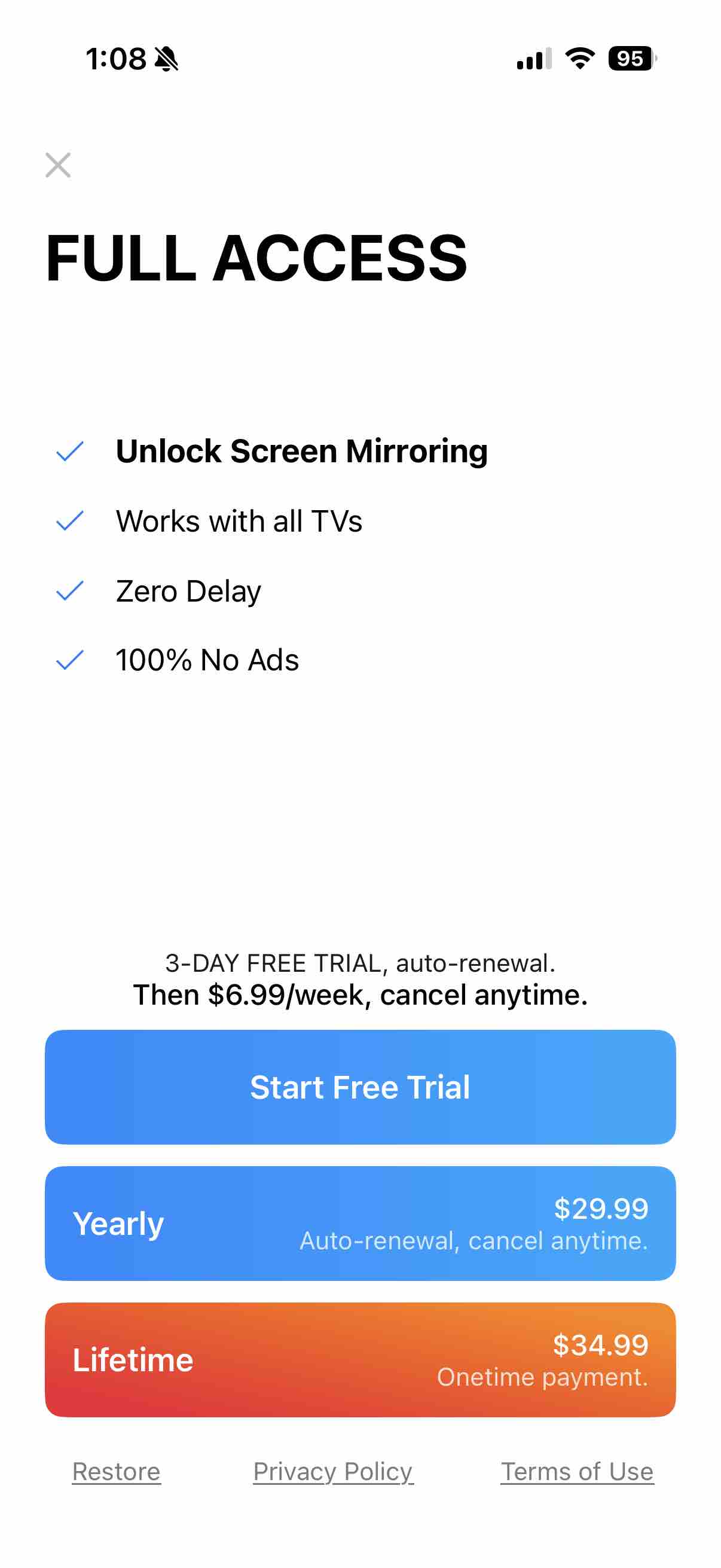 Screen Mirroring - TV Cast Air