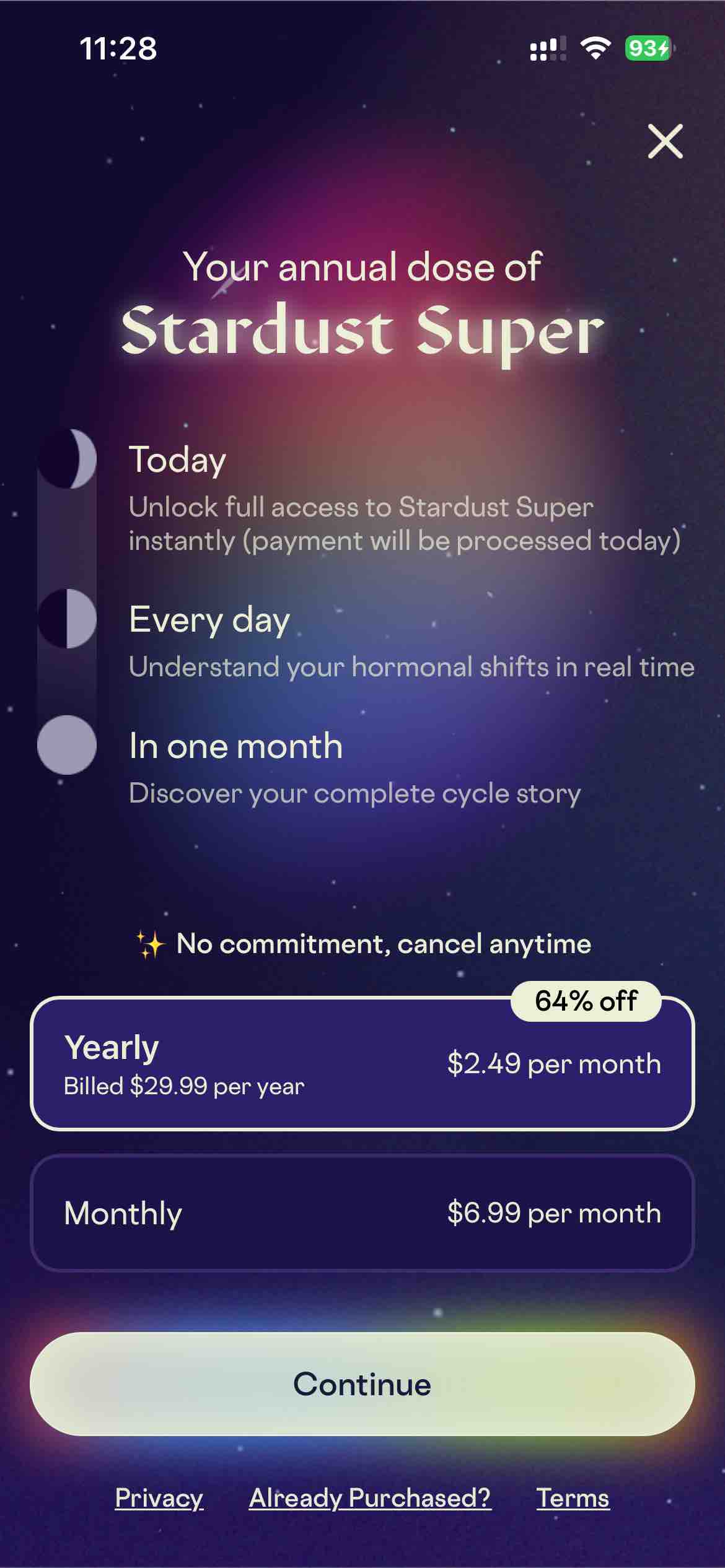 Stardust Period Tracker