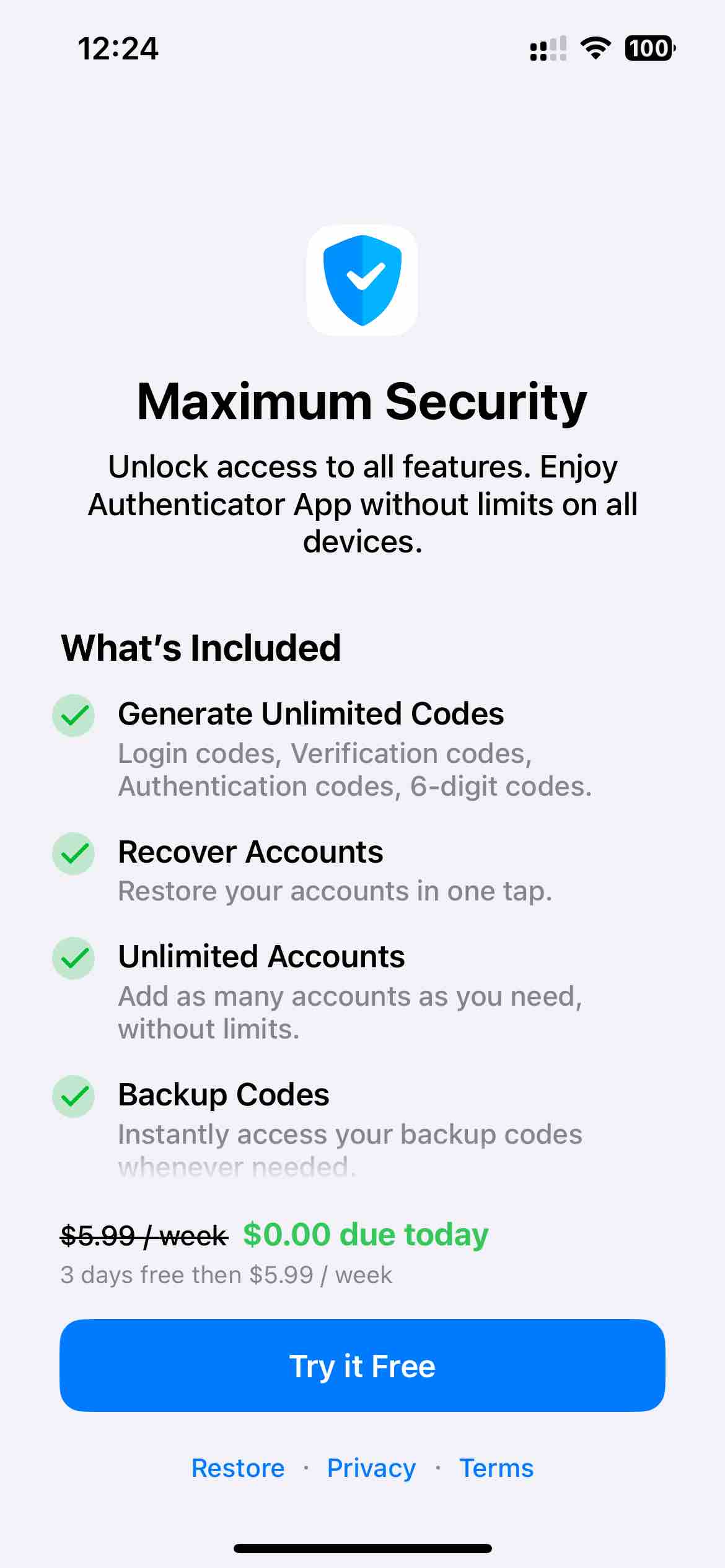 Authenticator App