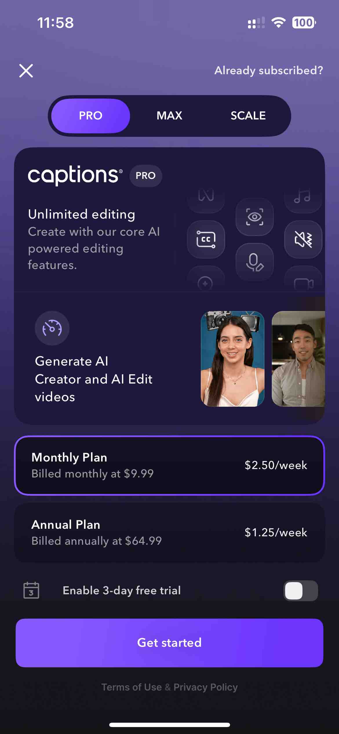 Captions: AI Edits Your Video