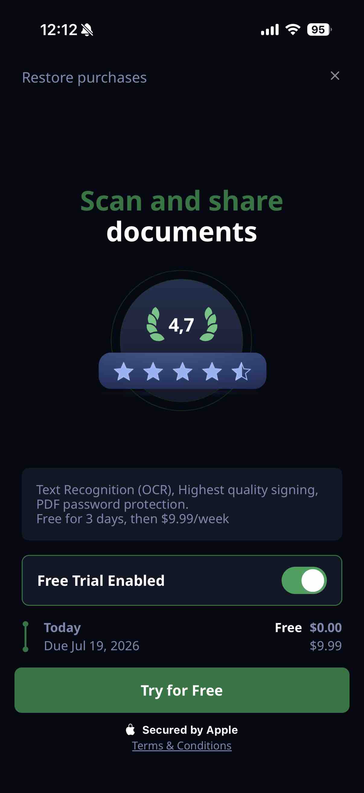 Scan Shot・Document Scanner PDF