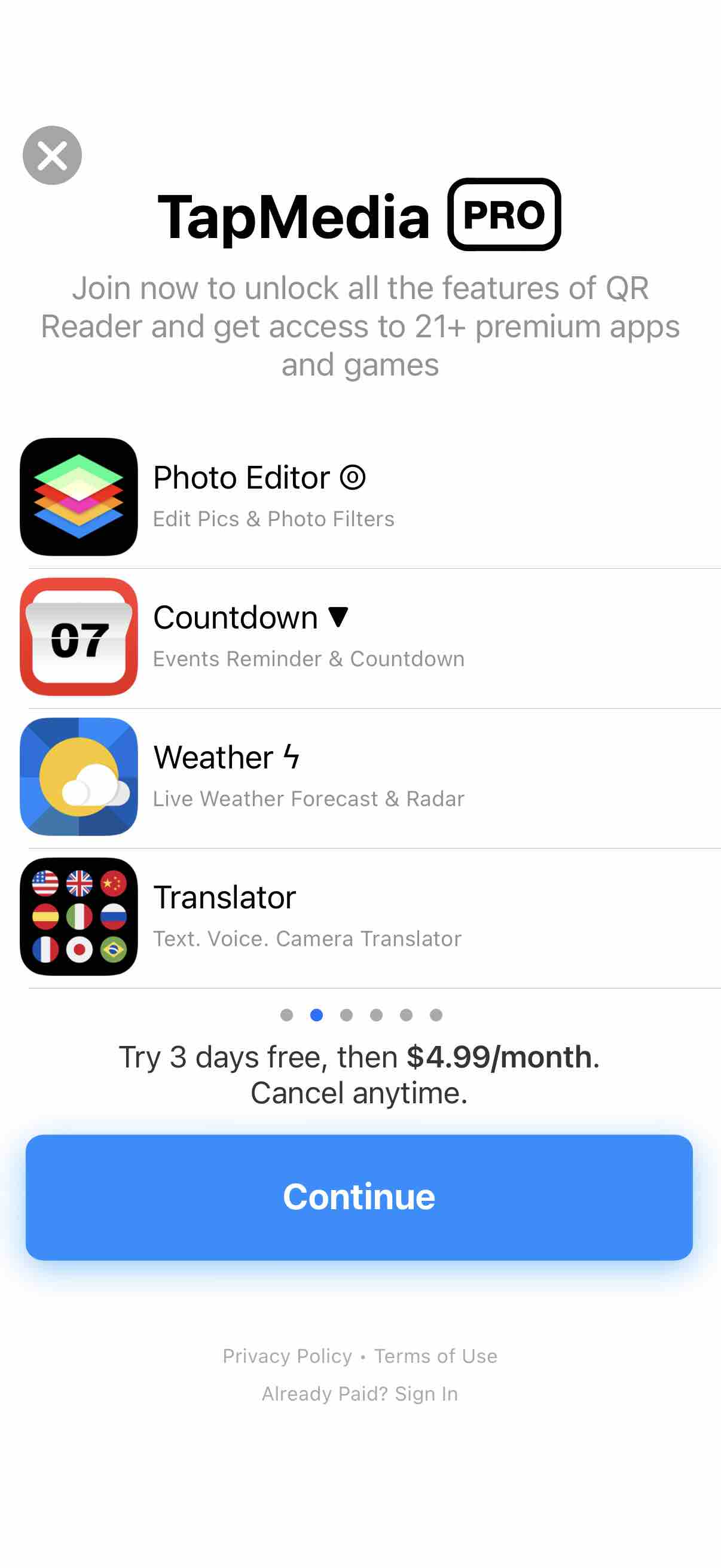 QR Reader for iPhone