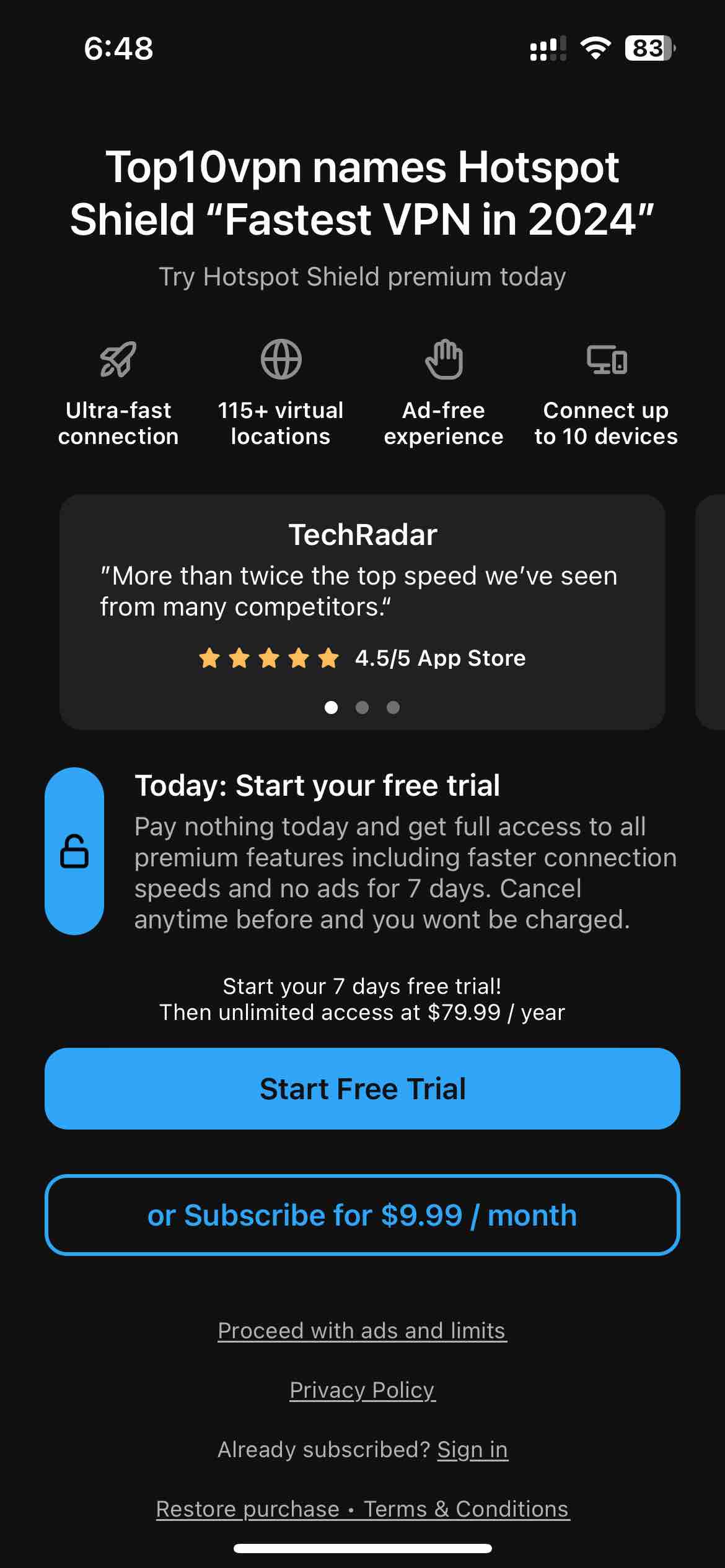 VPN Hotspot Shield: Secure VPN