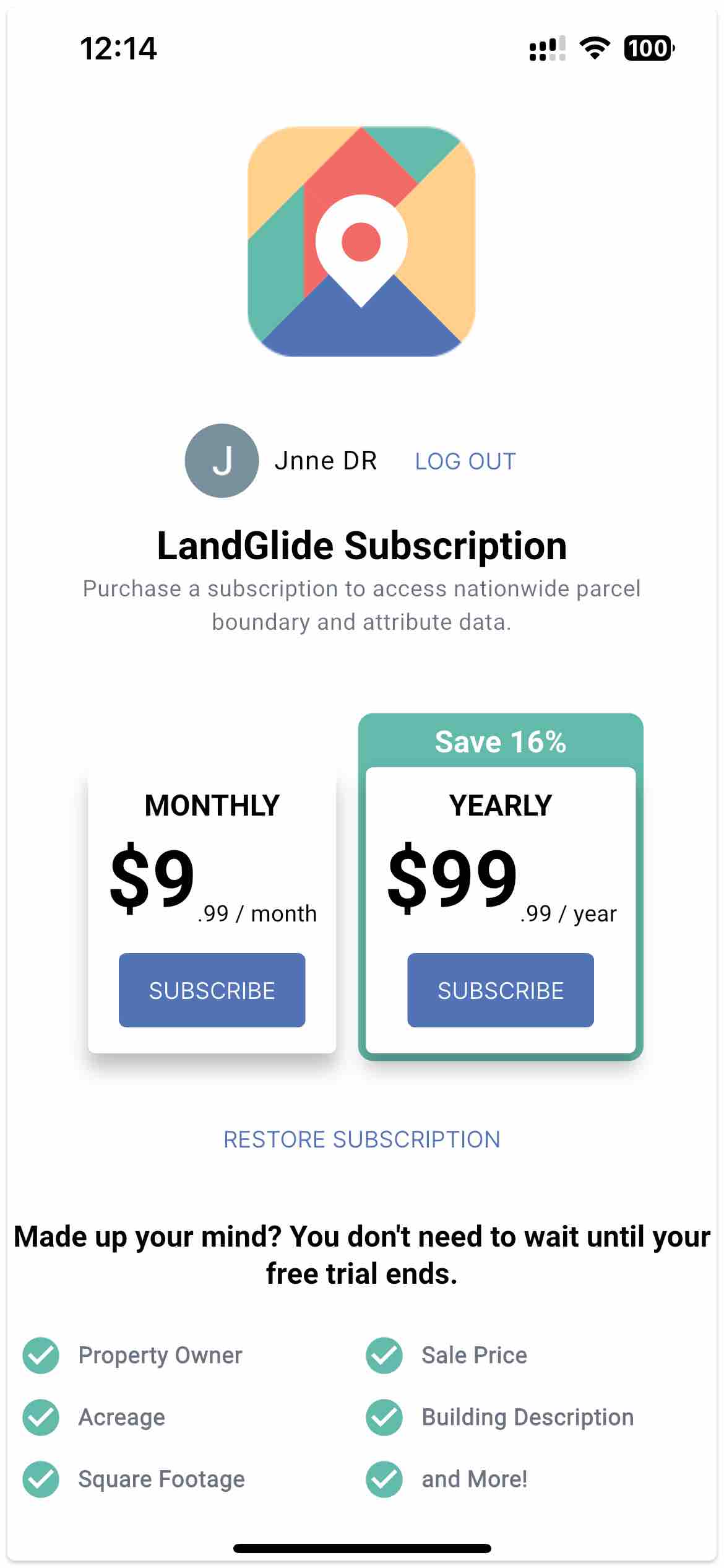 LandGlide: Lookup Parcel Data