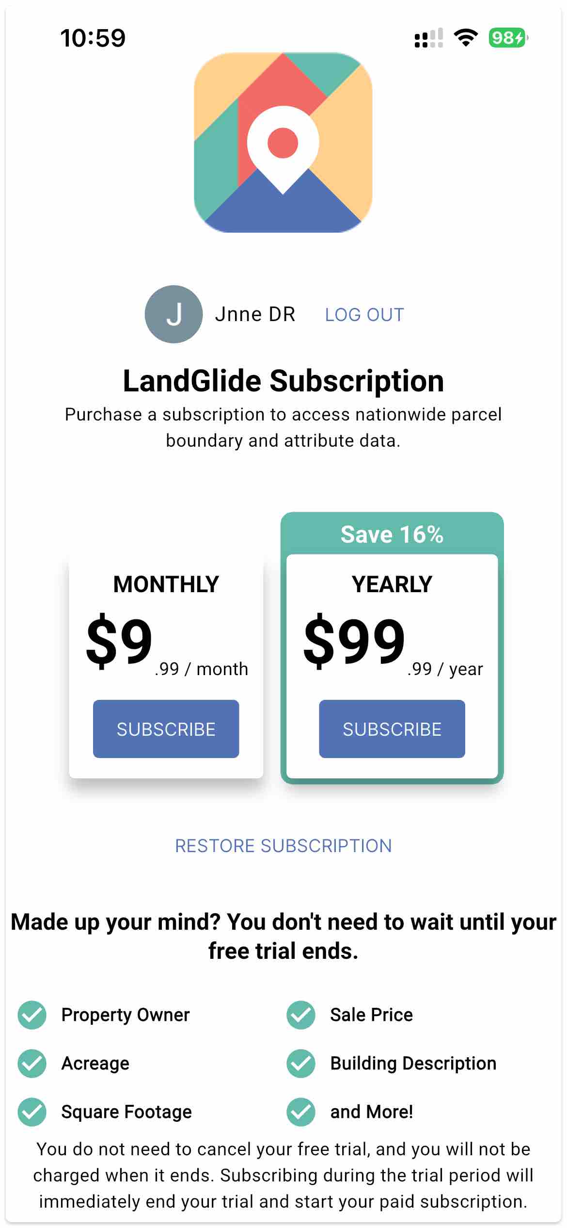 LandGlide: Lookup Parcel Data