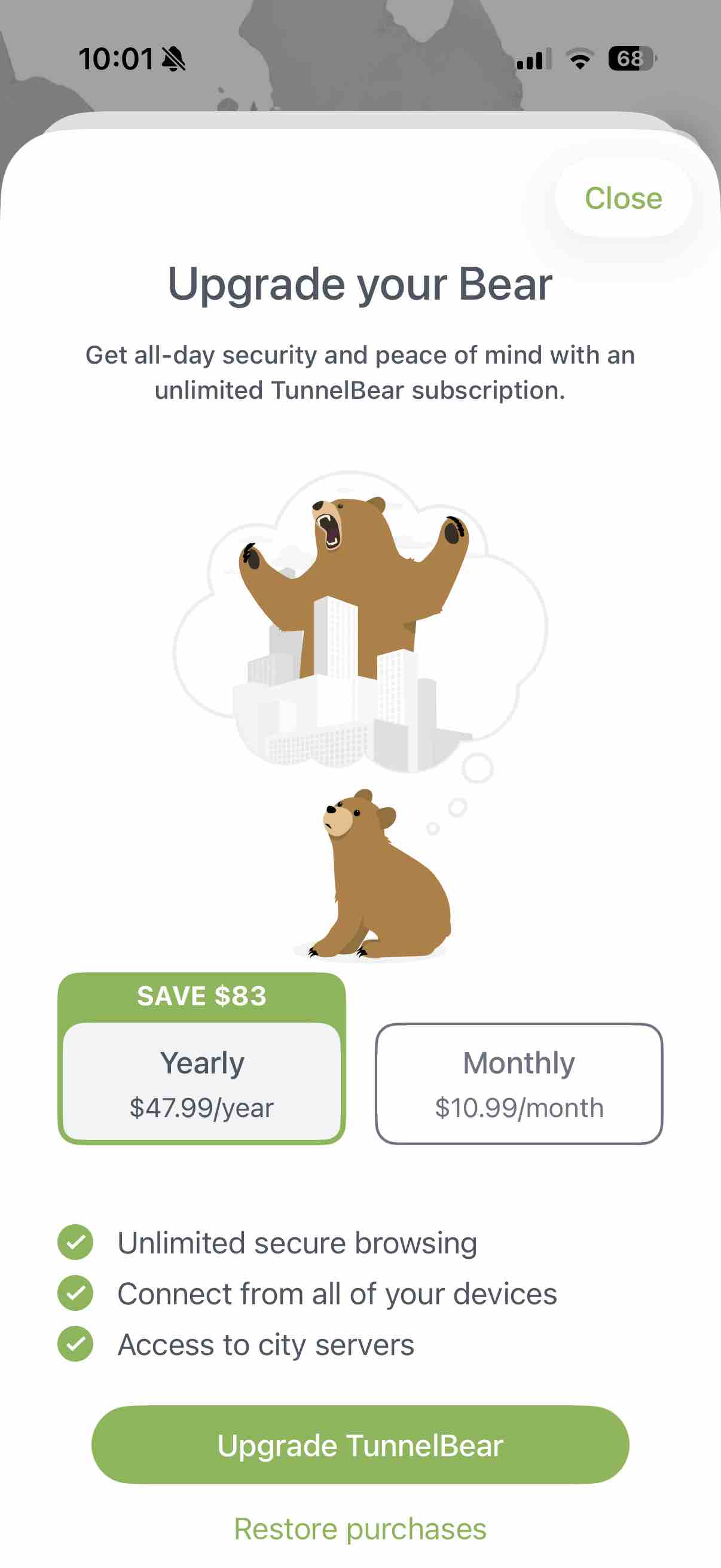 TunnelBear: Secure VPN & Wifi