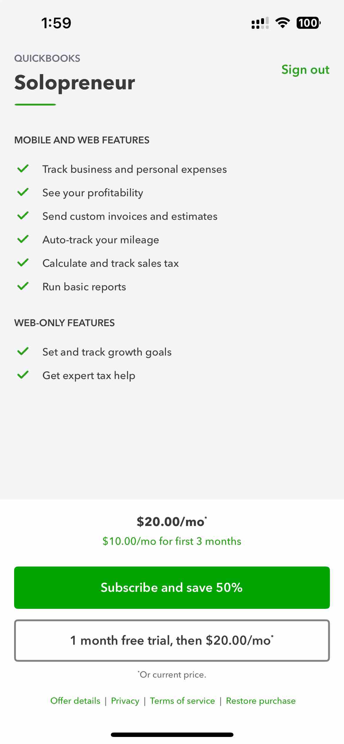 Intuit QuickBooks for Business