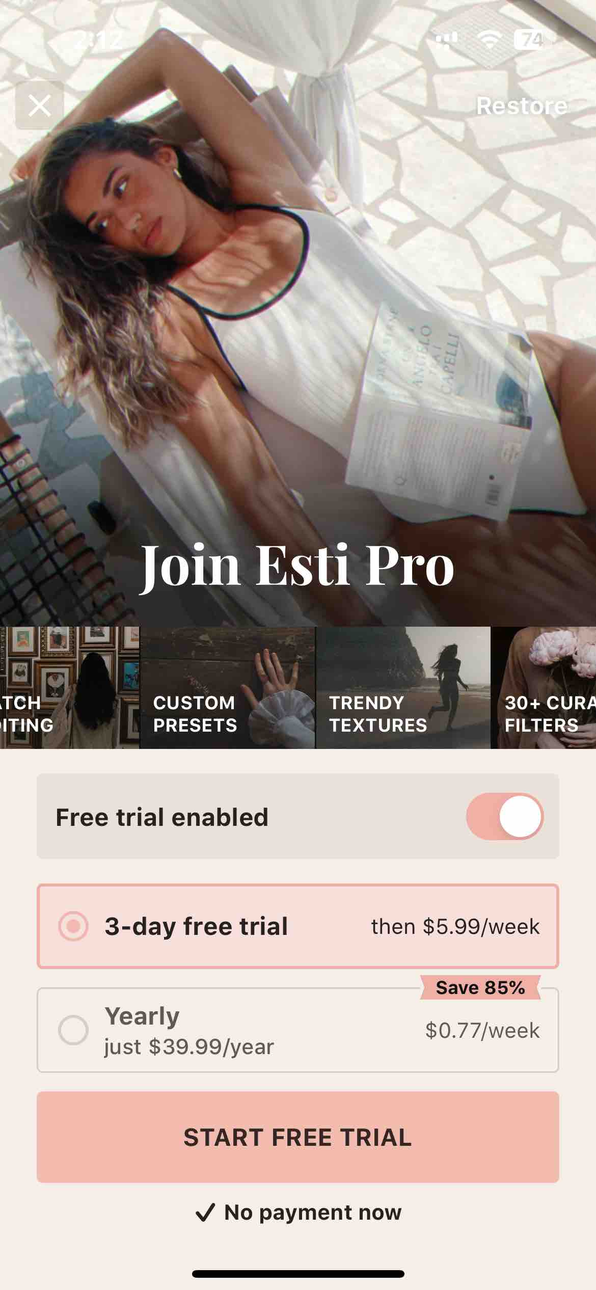 Esti: Aesthetic Photo Editor