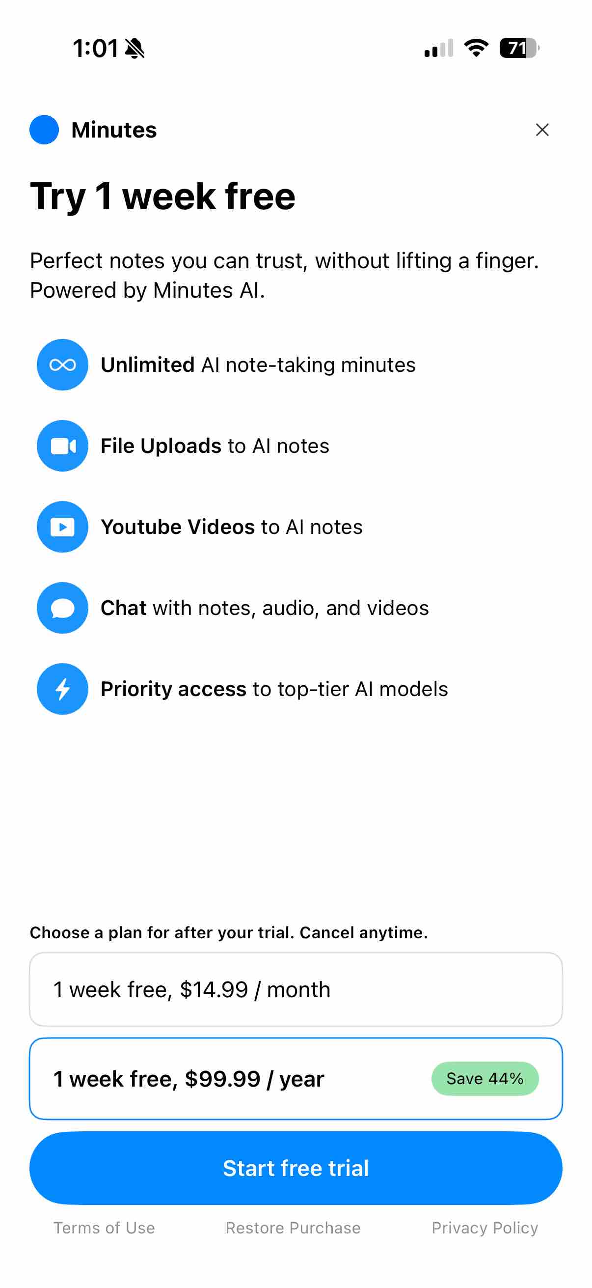 Minutes: AI Meeting Note Taker